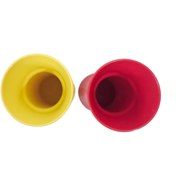 Vintage Tupperware Ketchup & Mustard Condiment Dispensers Set of 2‎ - Picture 9 of 11